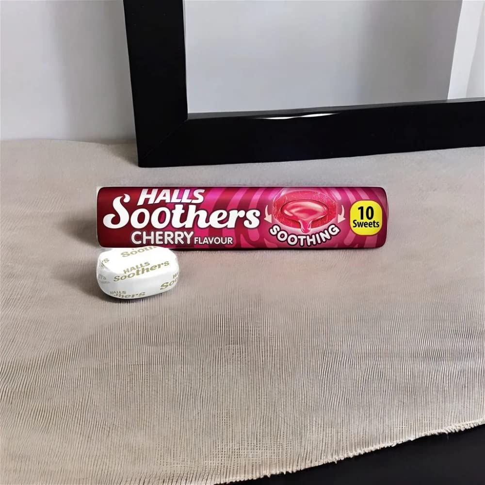 Halls Soothers Real Cherry Juice Sweets, 45g