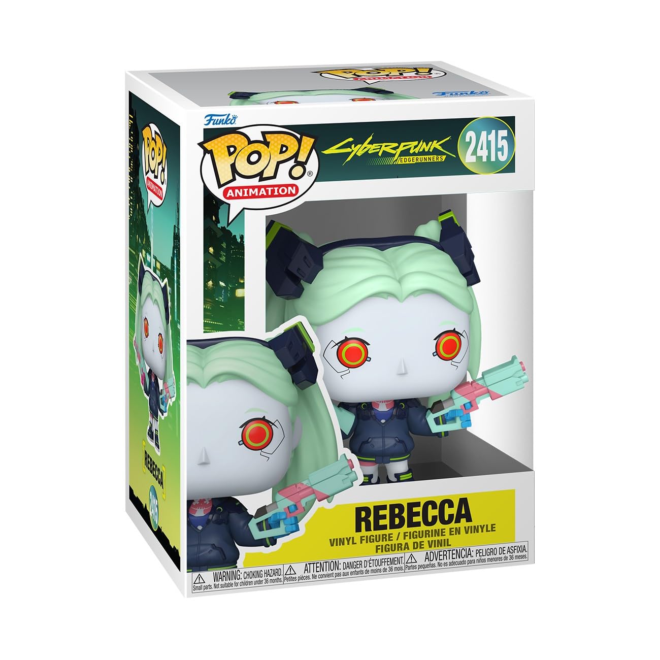 Funko POP! Animation: Cyberpunk: Edgerunners - Rebecca Chibi Vinyl Figure | 3.75 Inches