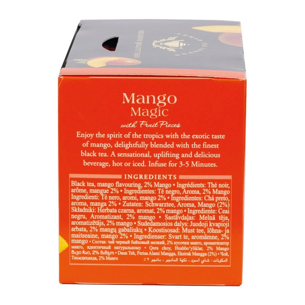 Ahmad Tea Mango Magic Fruit Black Tea - 20 Teabags | Uplifting Black Tea with Mango Extract 4