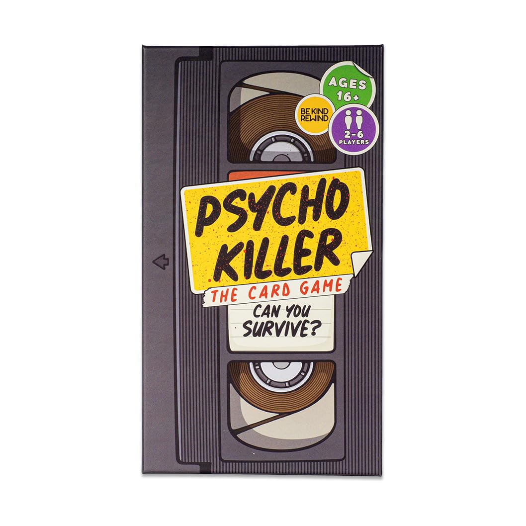 Escape Tabletop Games Psycho Killer Card Game – VHS-Style Horror Survival Party Game for Adults 9