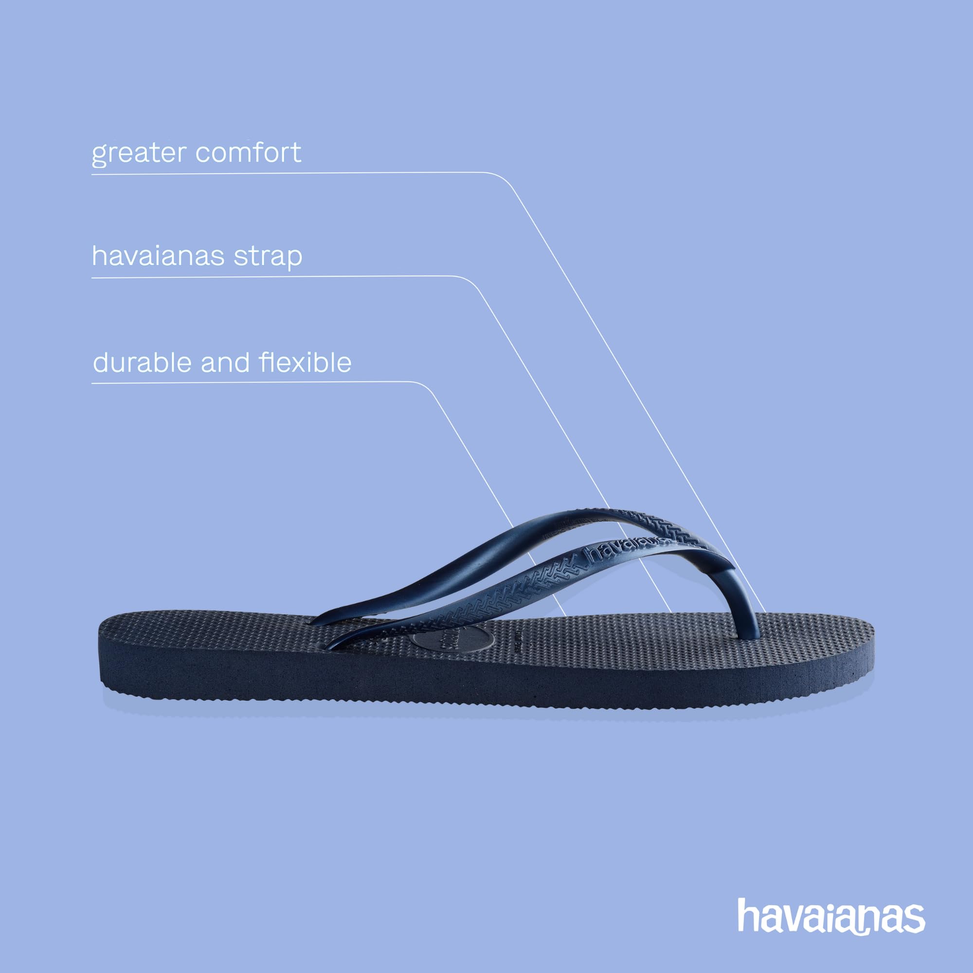 Havaianas Slim Women Flip-Flop | Navy Blue | Size 8 UK | Rubber 4