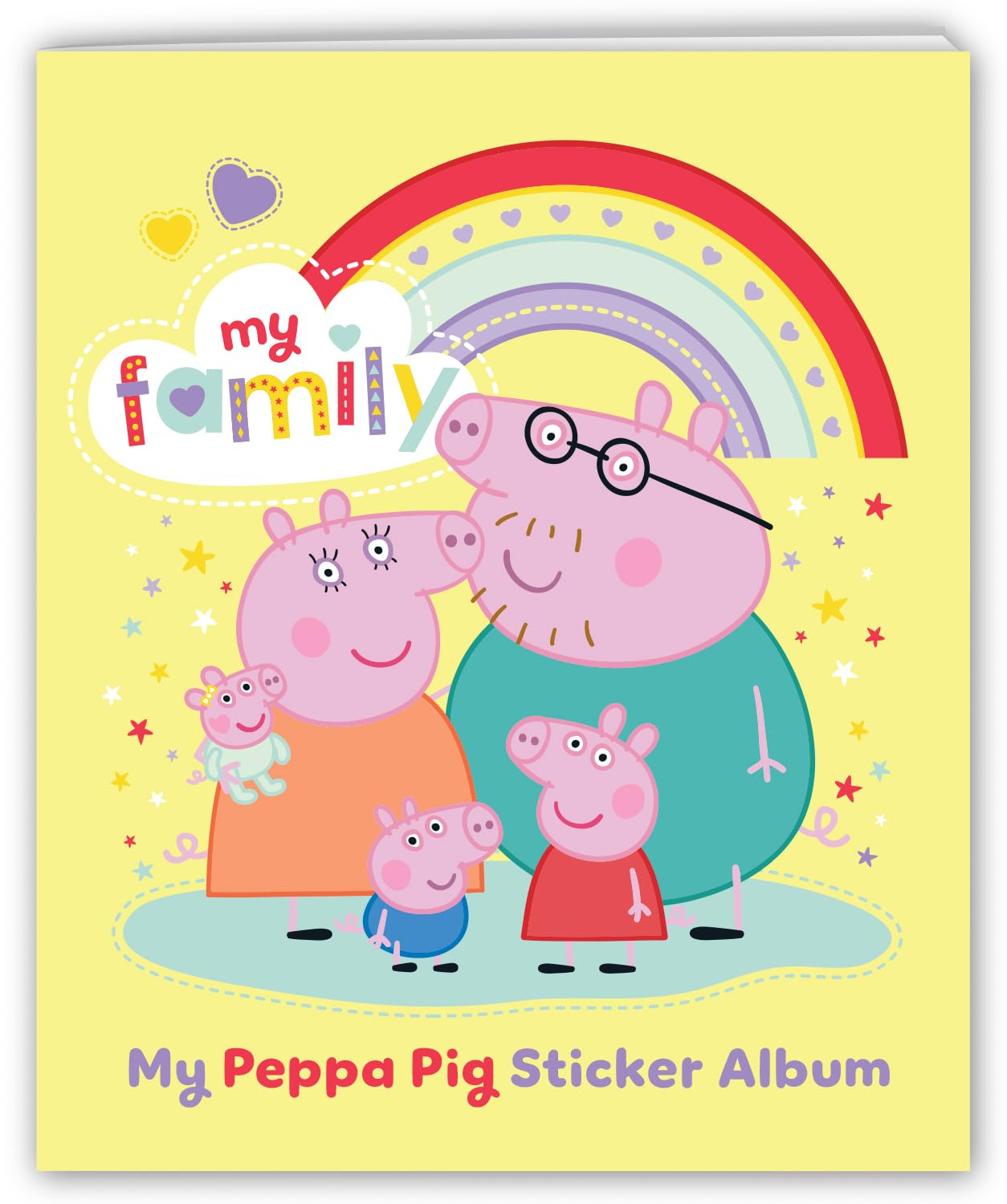 Peppa Pig Family Sticker Collection and Album - Featuring Evie Foiled Stickers 2