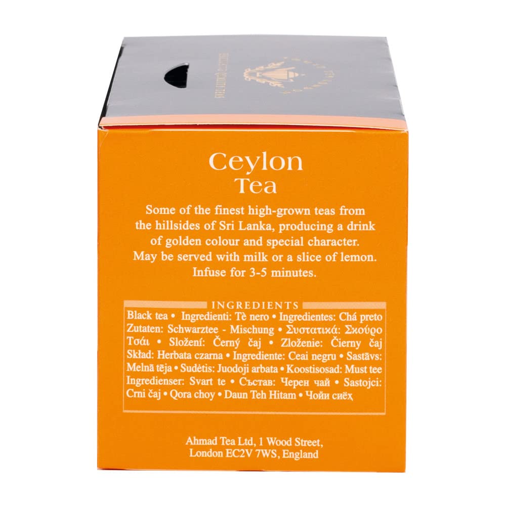 Ahmad Tea Ceylon Black Tea | 20 Individually Foil-Wrapped Teabags