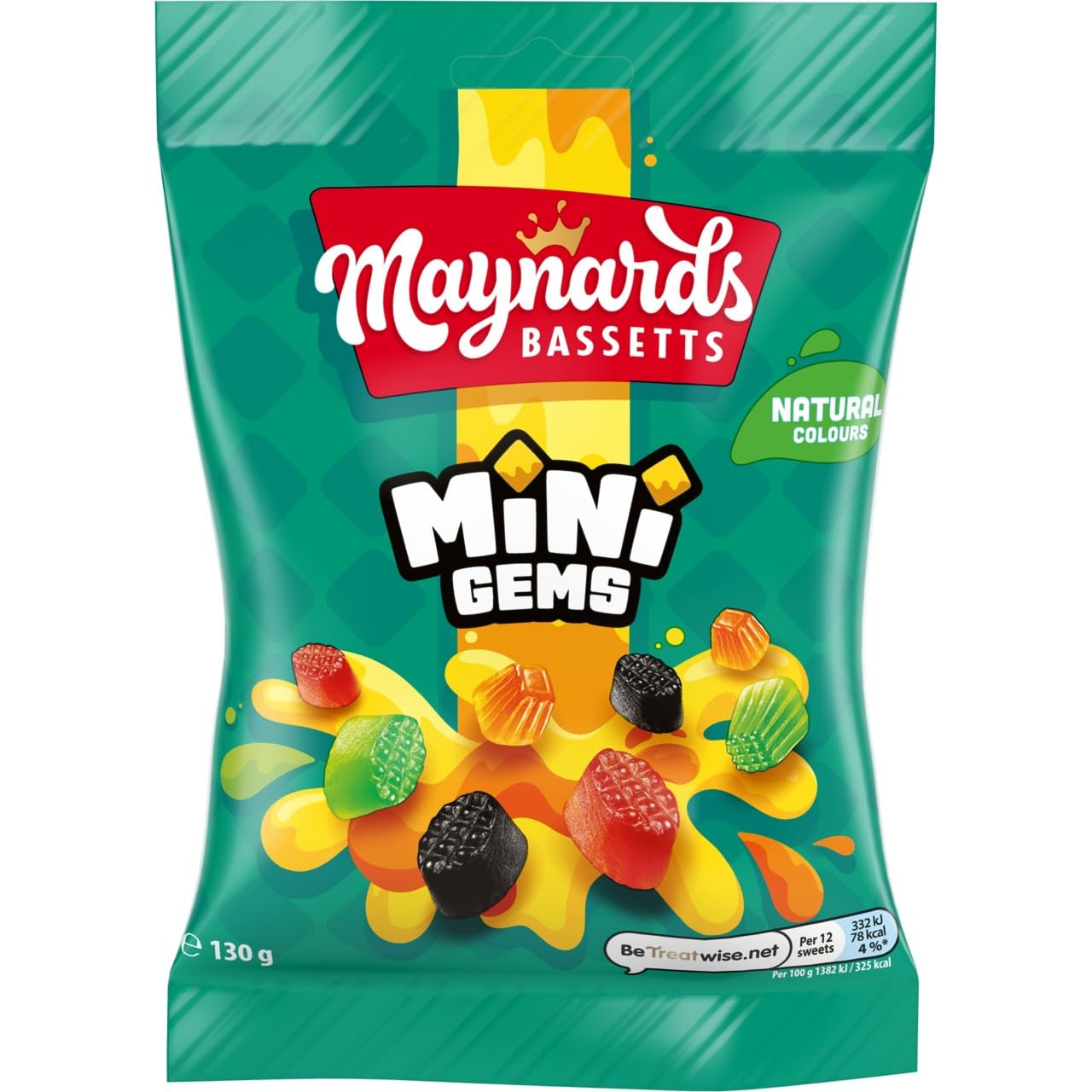 Maynards Bassetts Minigems Sweets Bag - Assorted Fruity Jelly Sweets | 130 g 5