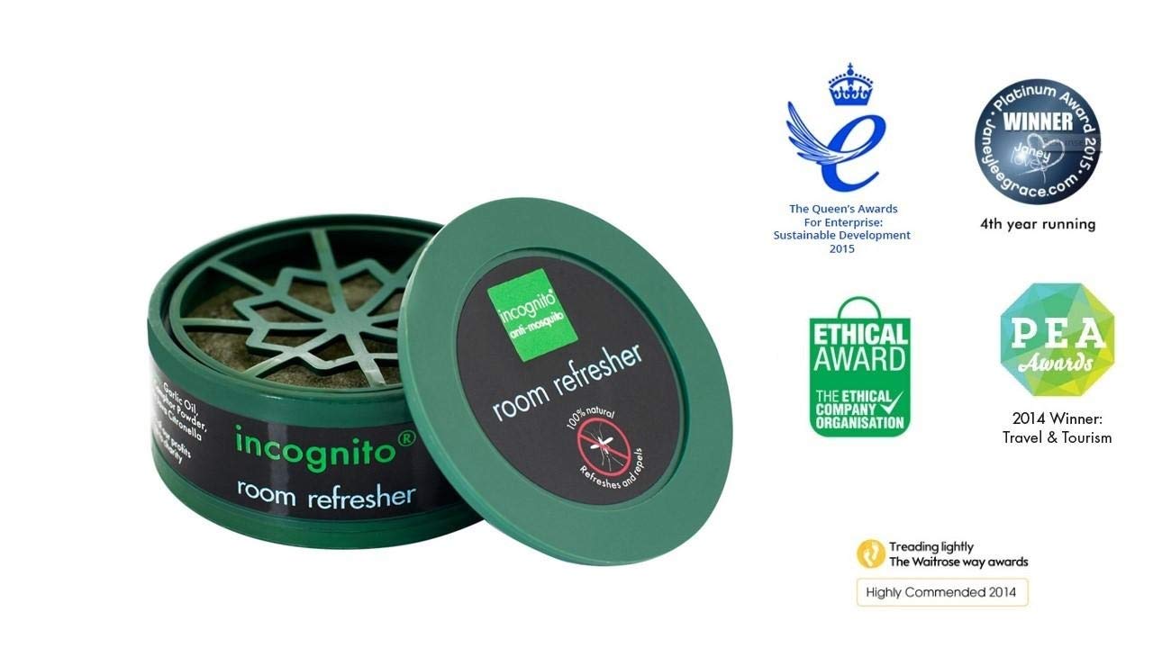 INCOGNITO All Natural DEET-Free Anti Mosquito Room Spray with Fresh Pine and Citrus Aroma 2