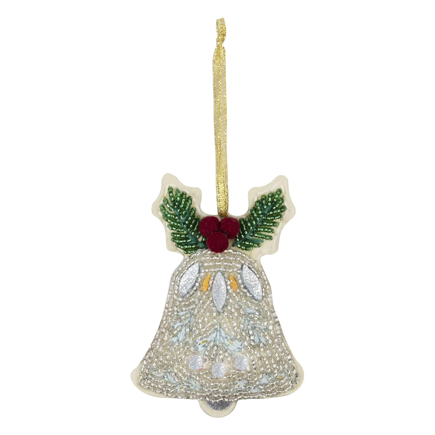 Trimits Christmas Felt Decoration Kit - Beaded Bell Craft Set