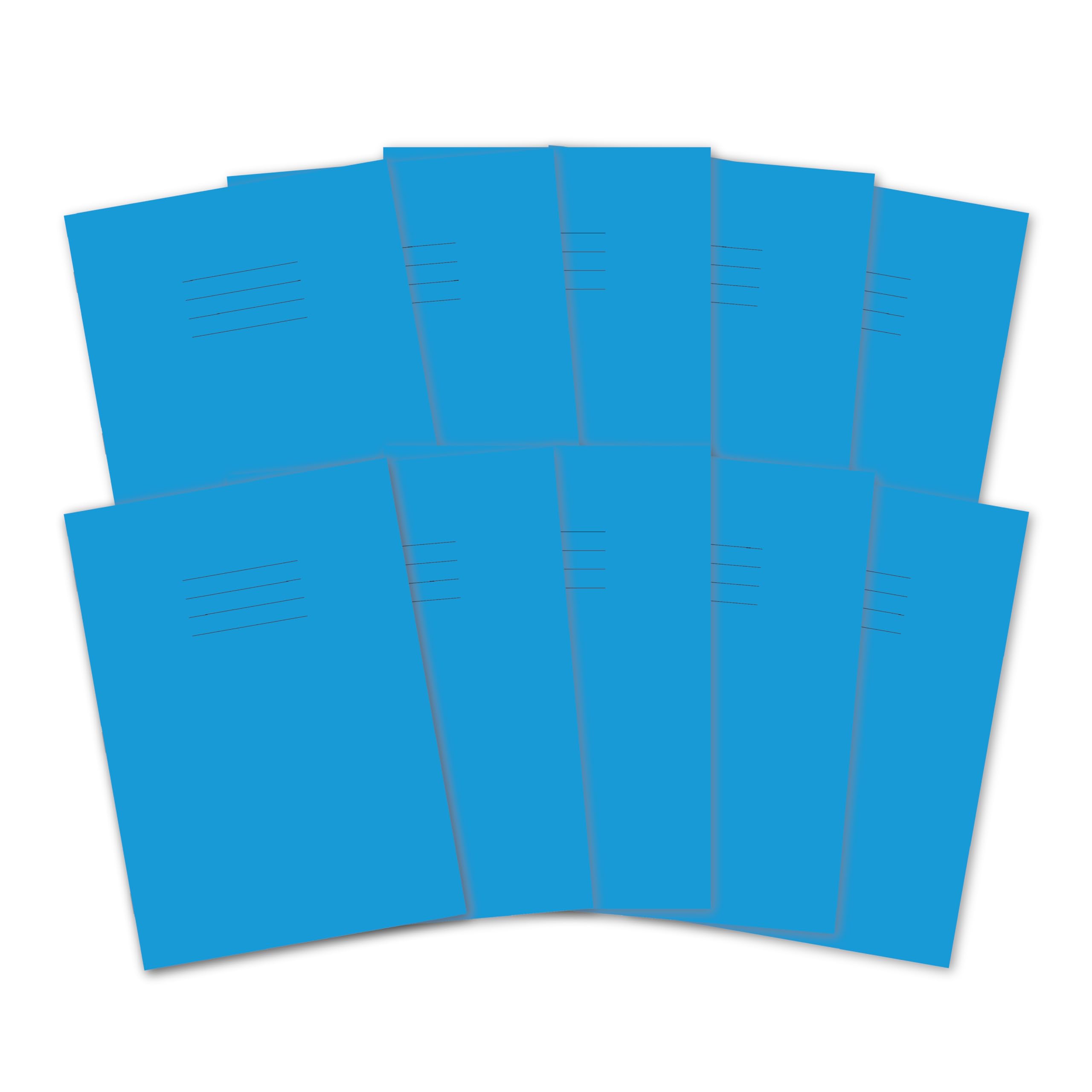 Hamelin A4 Exercise Book - 8mm Ruled & Margin, 48 Pages, Light Blue | Pack of 10 1