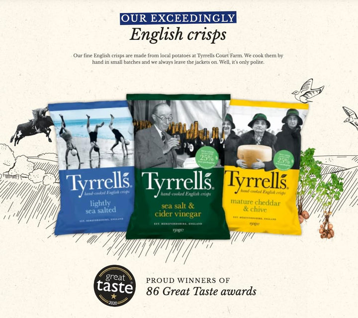 Tyrrells Smoked Paprika Sharing Crisps (150g)