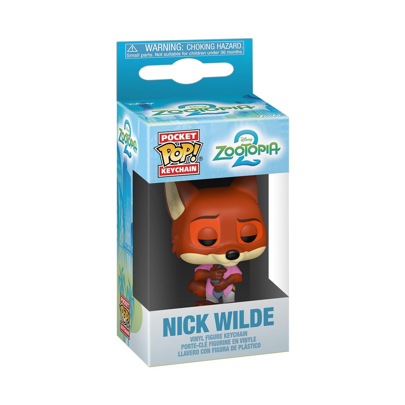 Funko Pop! Keychain: Zootopia 2 - Nick Wilde Vinyl Mini Figure