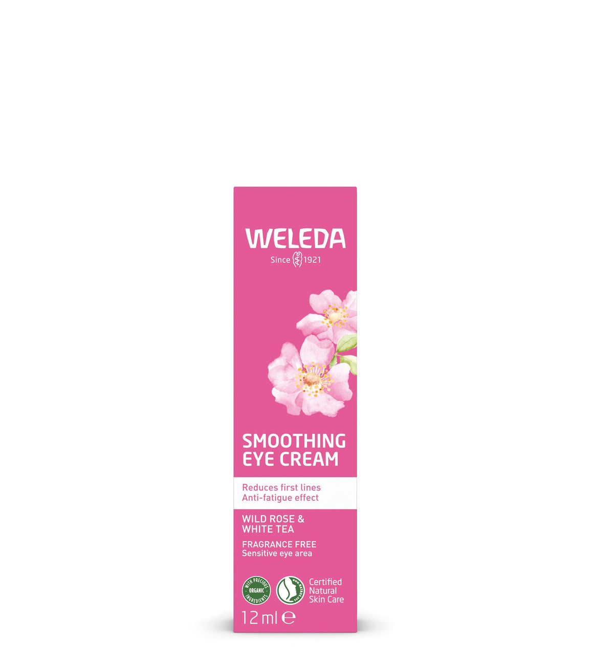 WELEDA Smoothing Eye Cream with Wild Rose & White Tea, Wrinkle Care - 12 ml