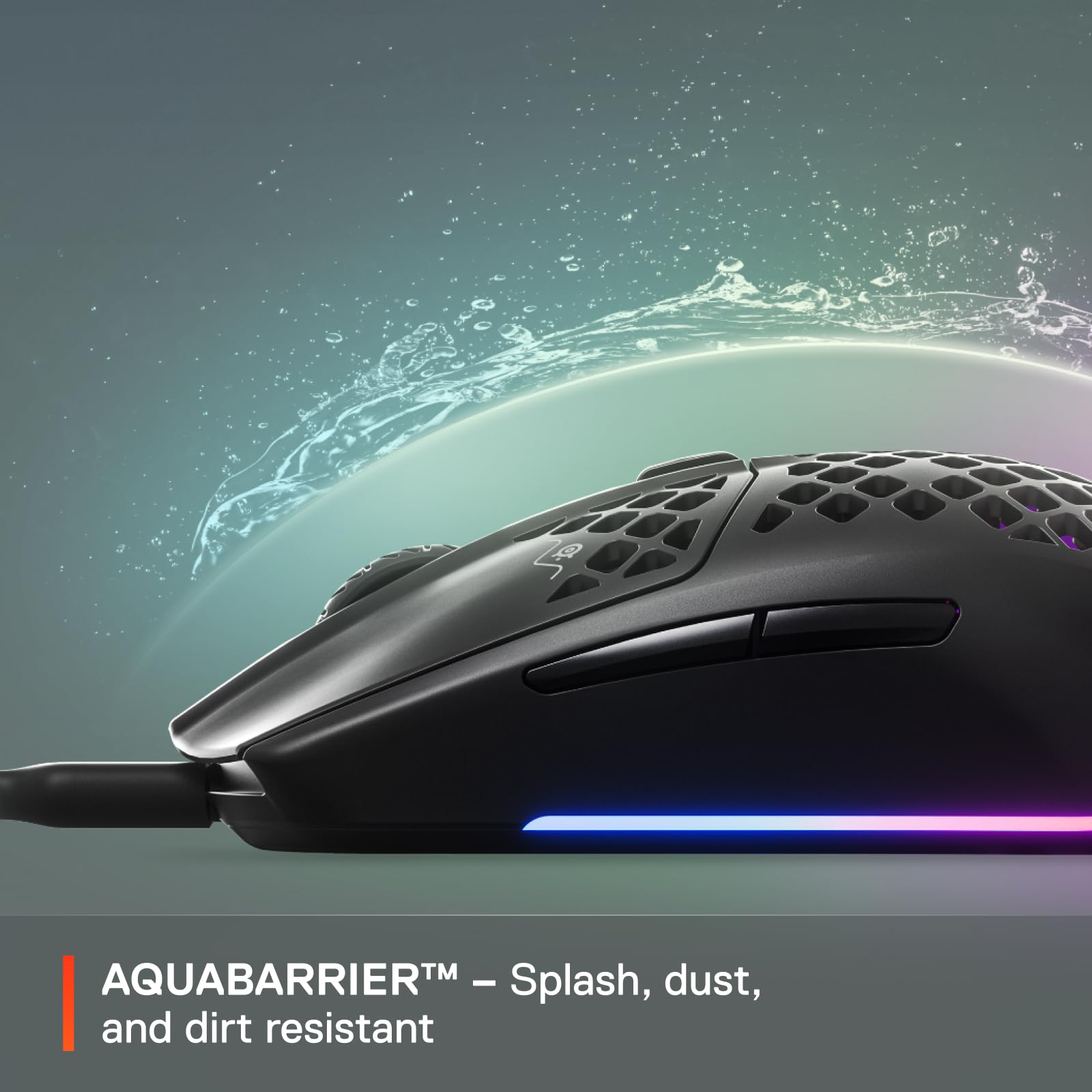 SteelSeries Aerox 3 Gaming Mouse - Ultra-lightweight 59g | Optical Sensor | 6 Buttons | Black 5