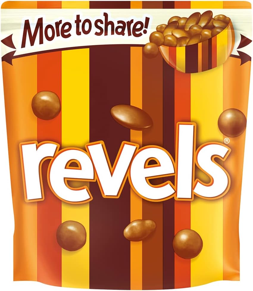 Revels Chocolate Pouch, 205g - Variety Pack of Bitesize Chocolates