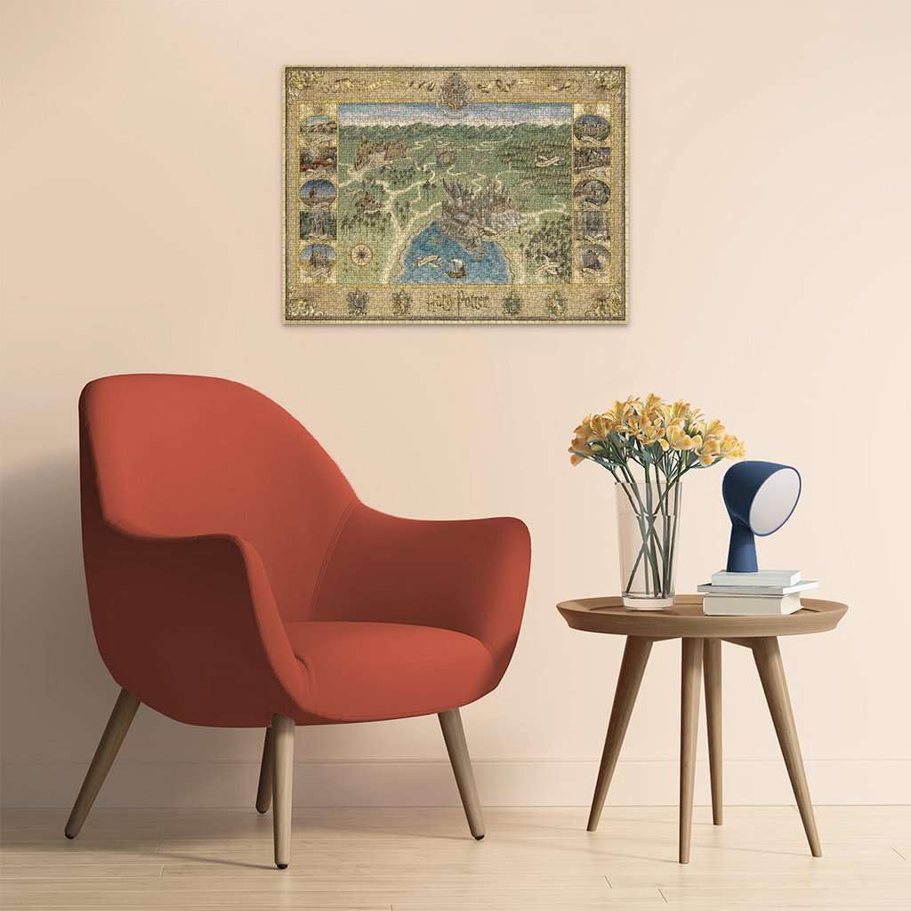 Ravensburger Harry Potter Hogwarts Map 1500 Piece Jigsaw Puzzle for Adults & Kids 12+ 3
