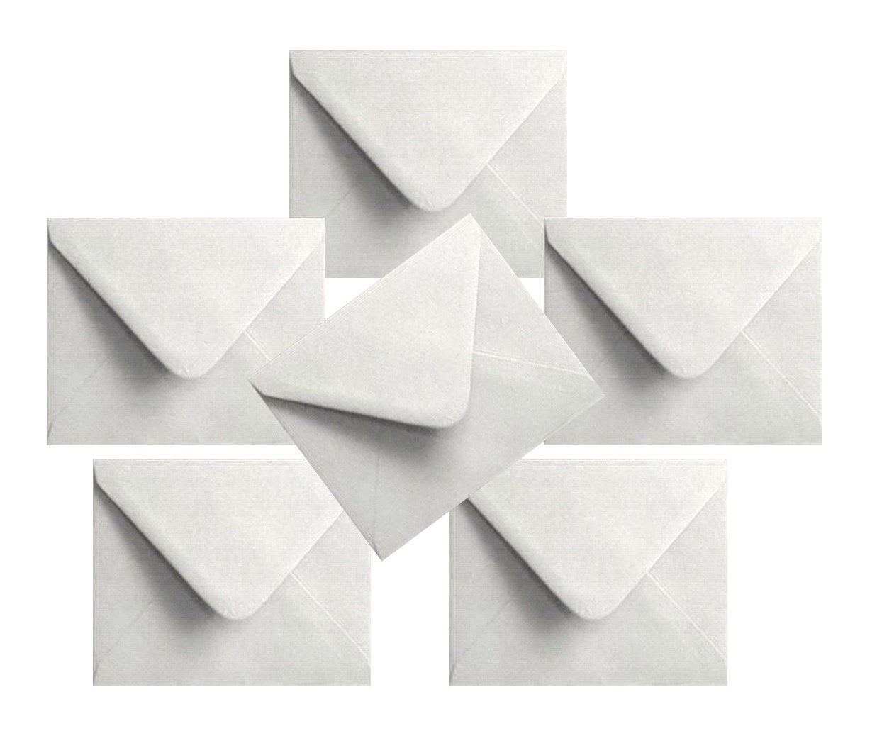 House of Card & Paper C6 White Envelopes - 114mm x 162mm | Pack of 25 | Made in the UK