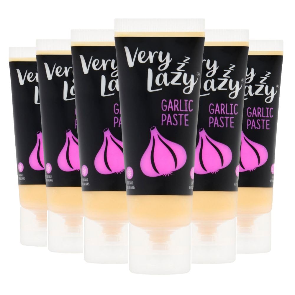 Very Lazy Garlic Paste - Quick Prep, Maximum Flavour | 75 g Tube, Pack of 6 1