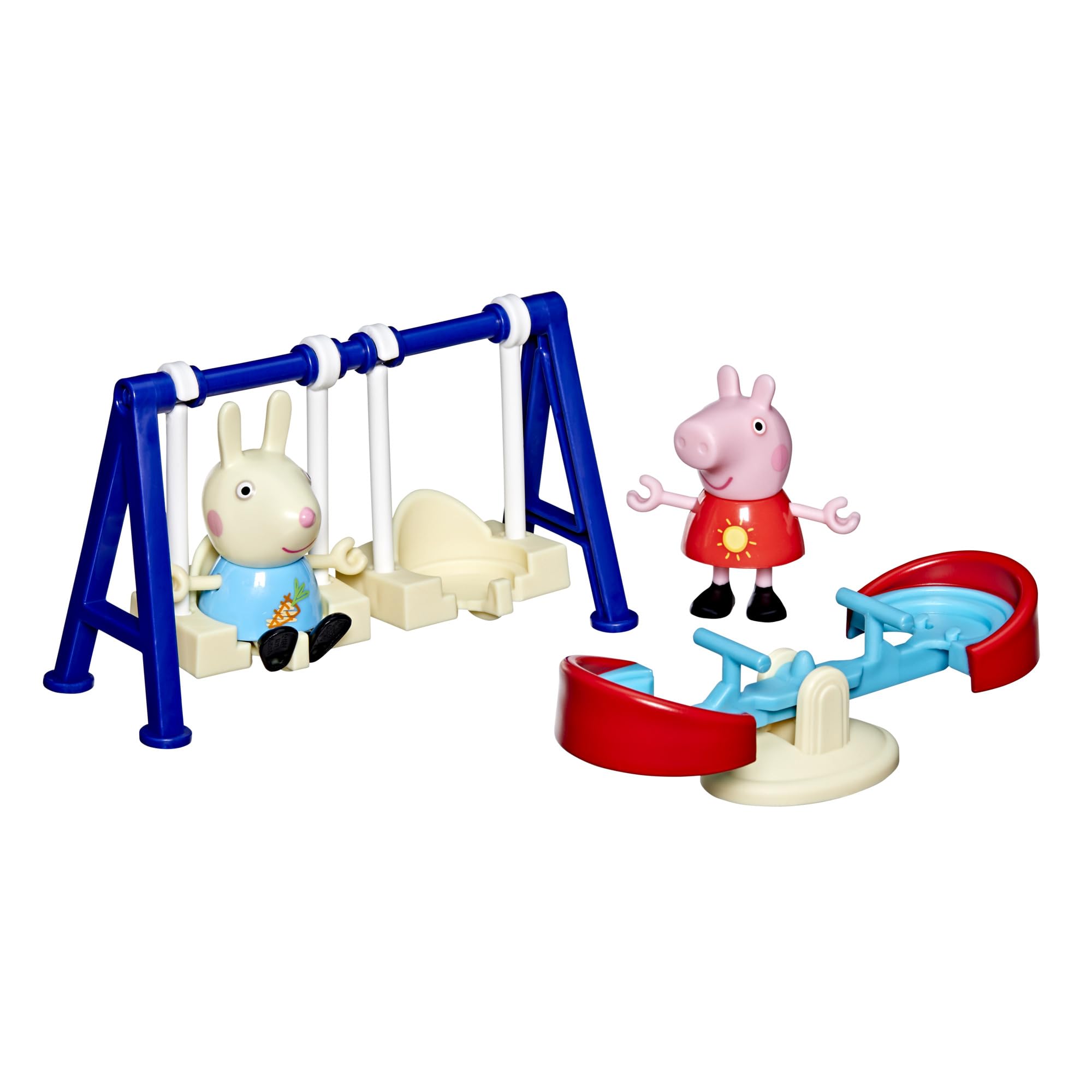 Peppa Pig Peppa's Outside Fun Playset - Playground-Themed Toy with Swing & Seesaw for Ages 3+ 1