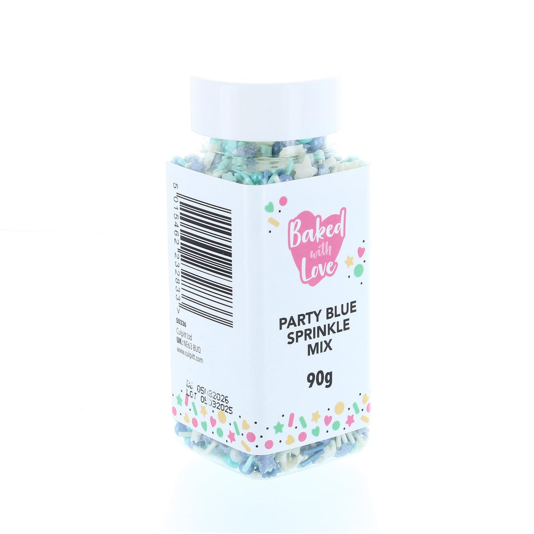 Baked with Love - Blue Sprinkles Party Mix | 90g Resealable Bottle