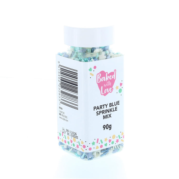 Baked with Love - Blue Sprinkles Party Mix | 90g Resealable Bottle
