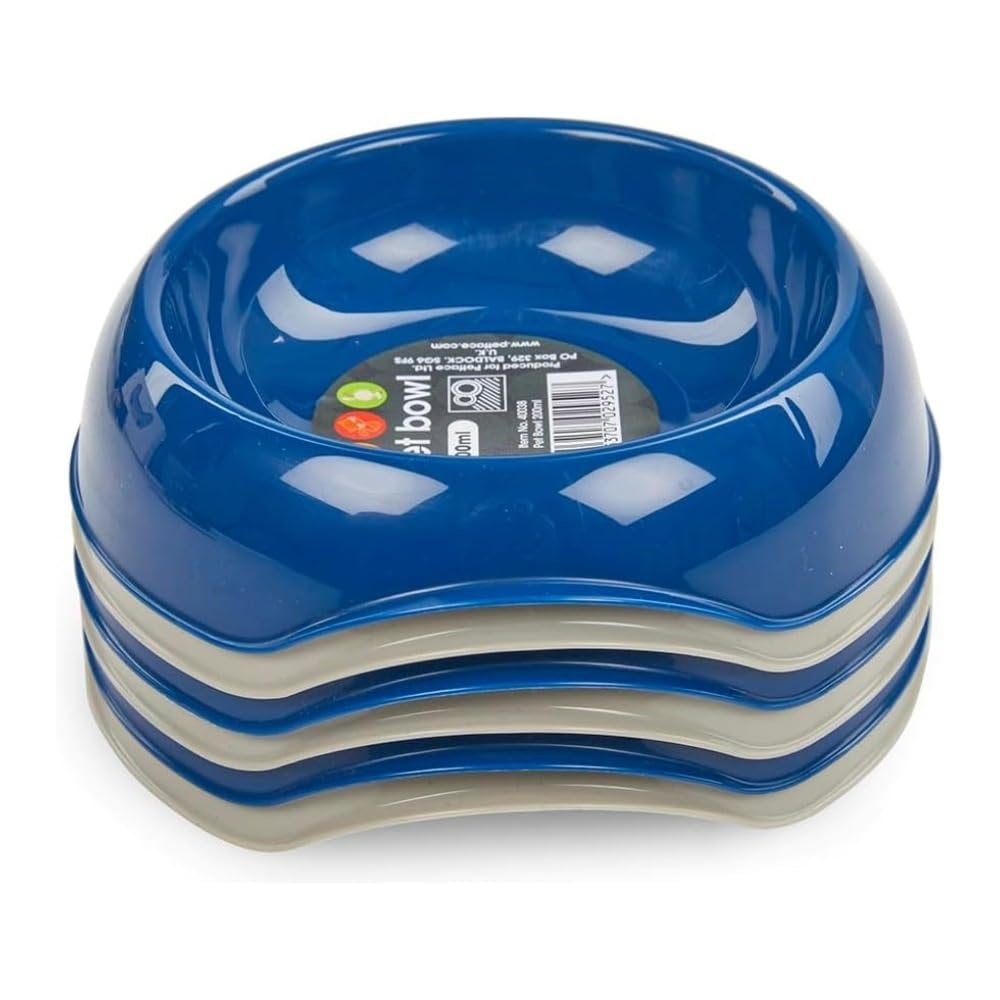 Petface Plastic Cat Bowl - 200 ml Capacity | Grey | Lightweight 9
