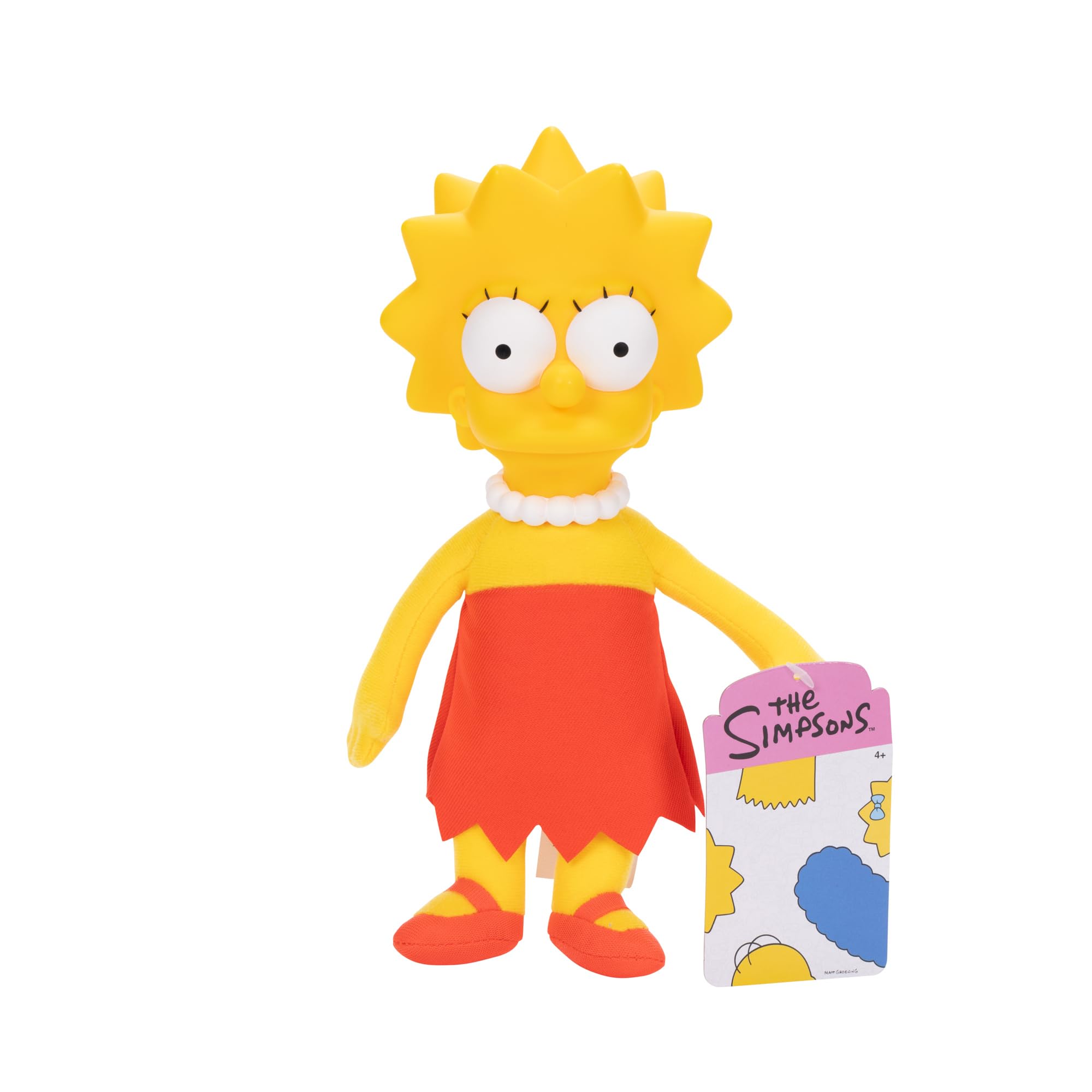 The Simpsons Lisa Plush 20cm - Officially Licensed JAKKS Pacific Soft Doll 1