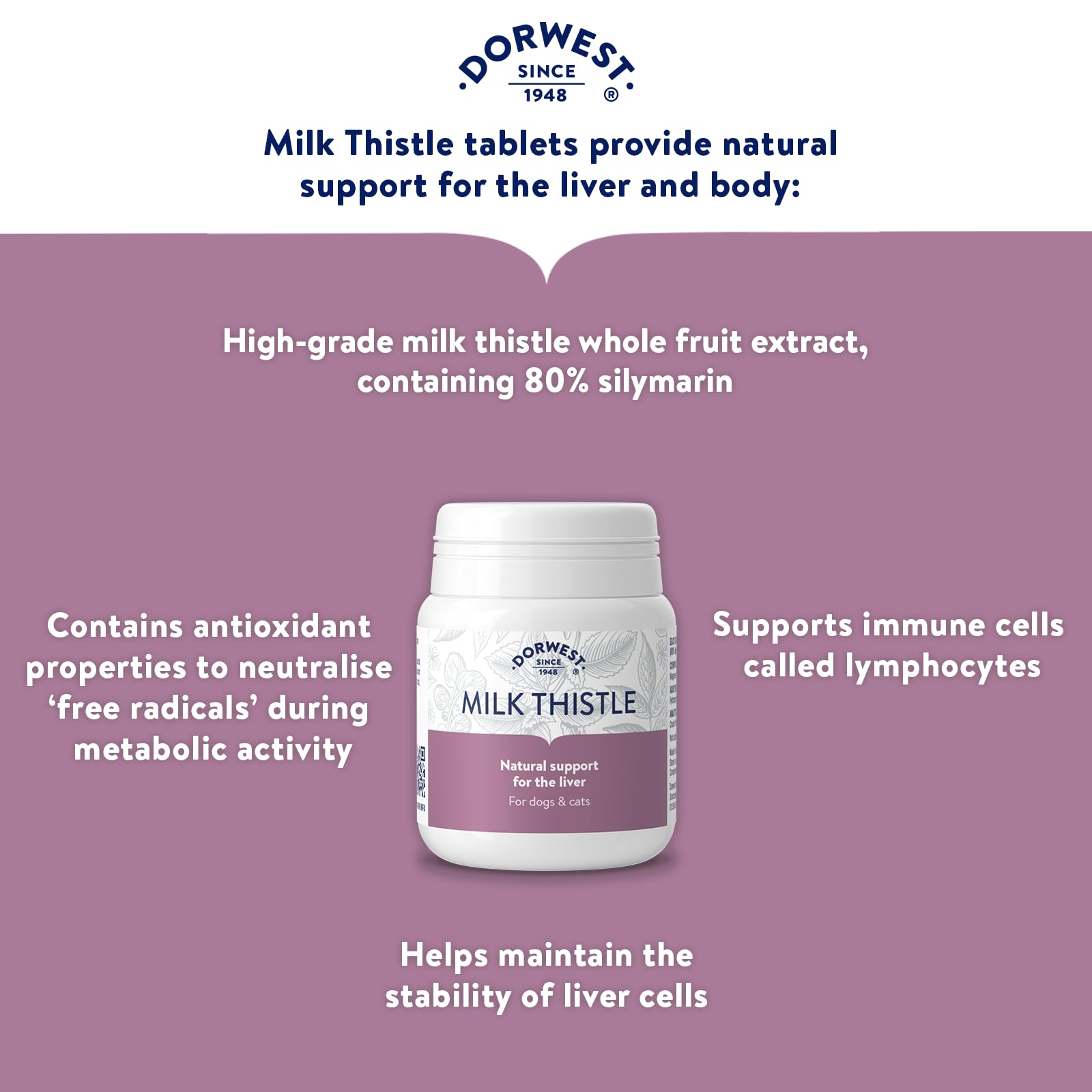 Dorwest Herbs Milk Thistle Tablets - Supports Liver Function | 100 Count | Herbal Supplement 4
