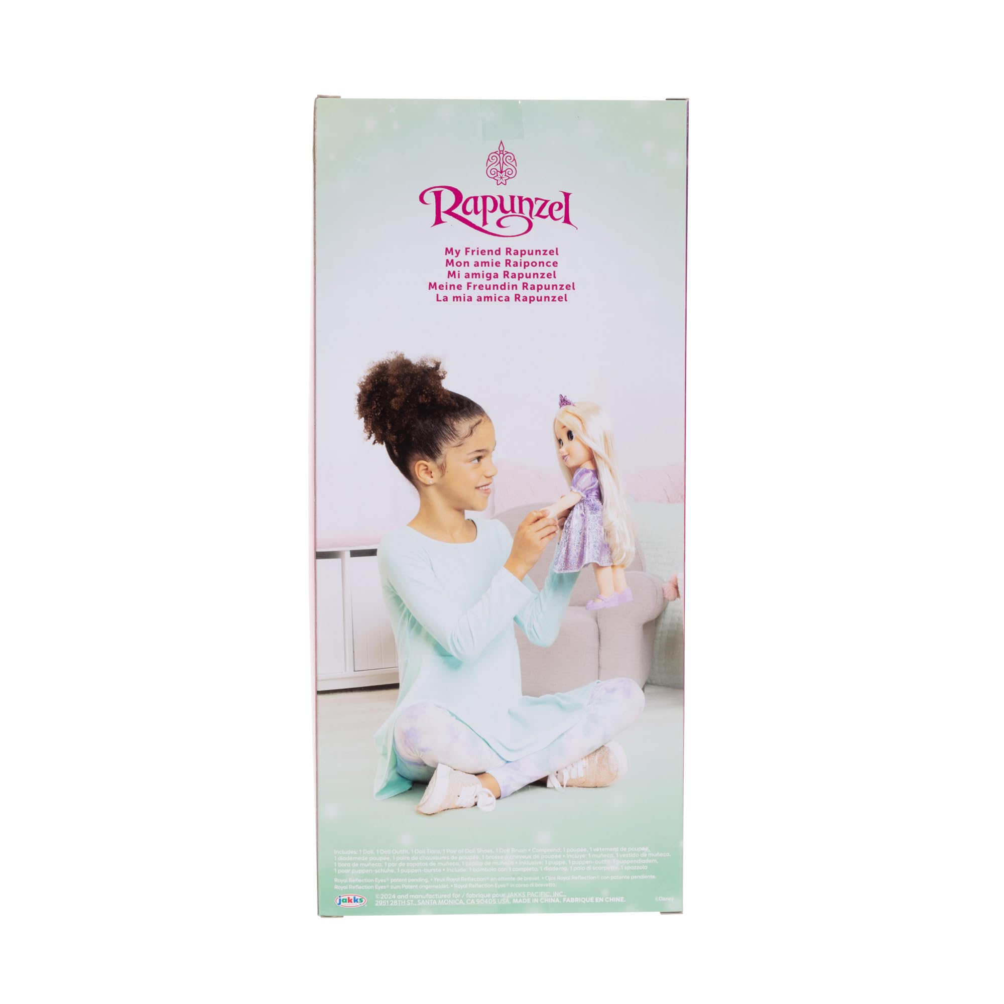 Disney Princess Rapunzel Fashion Doll - 14”/35cm Tall, Platinum Holofoil Dress, Articulated | Ages 3+ 4