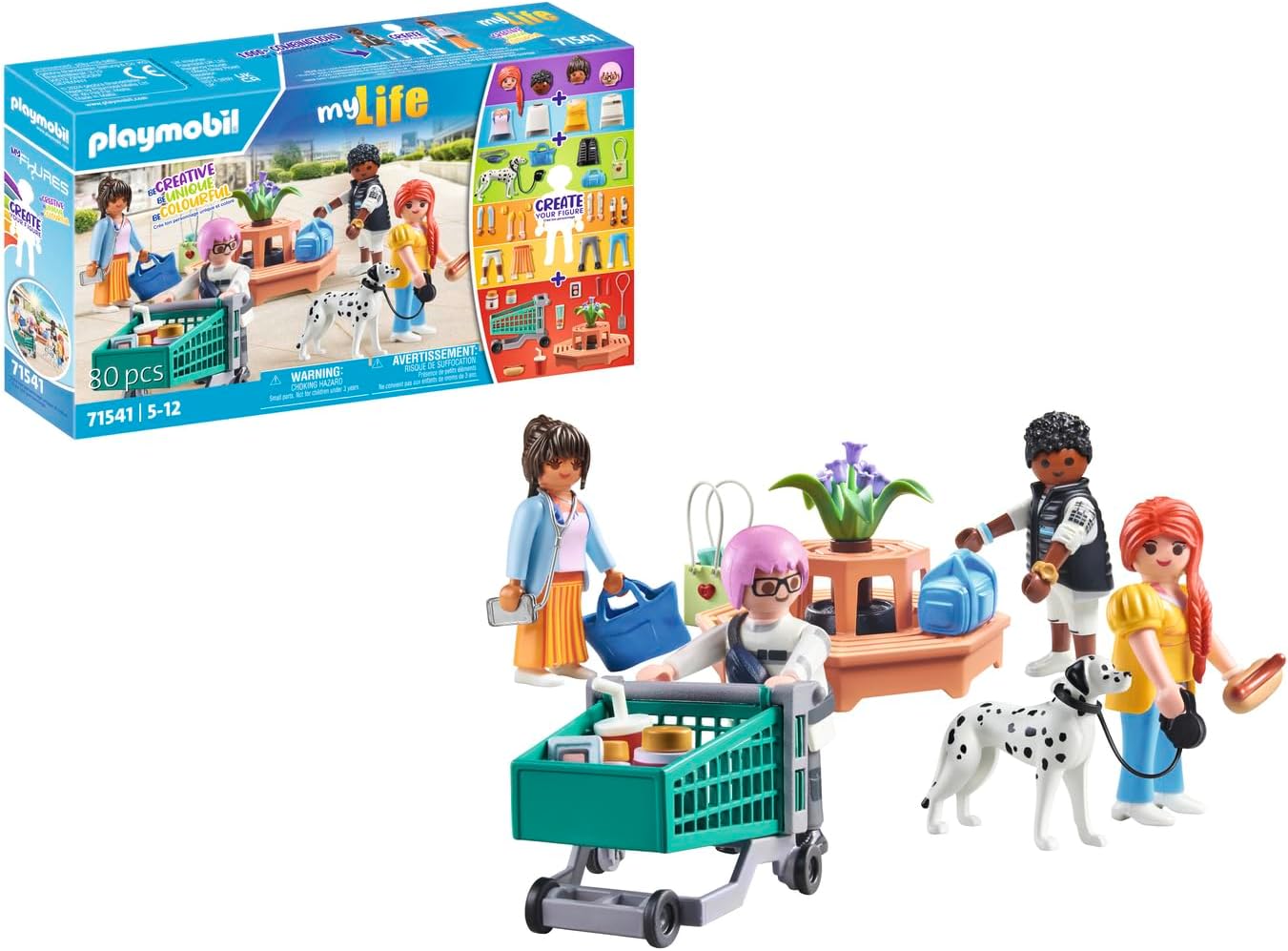 Playmobil MyFigures Shopping Playset - 80-Piece Fashion Fun for Ages 5+ 1