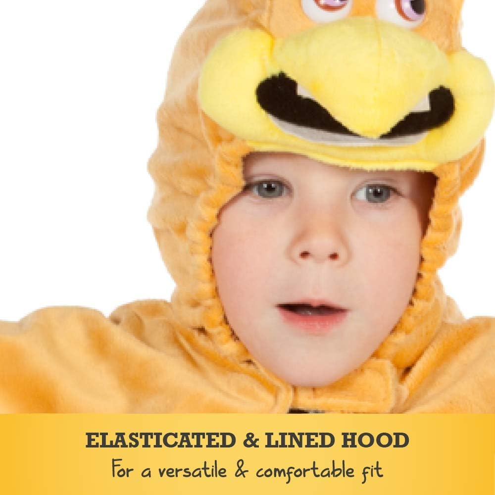 PRETEND TO BEE Chicken Cape Costume for Kids 3-7 Years - Velcro Fastening Hooded Dress Up Cape 8