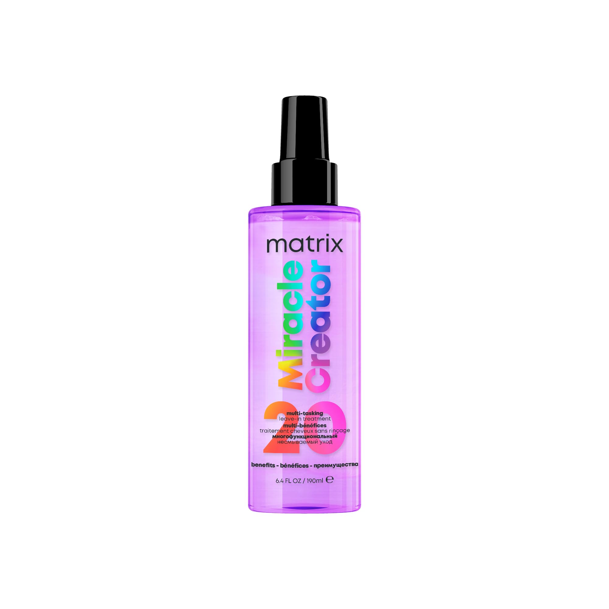 Matrix Miracle Creator Multi-Benefit Leave-In Spray - 20 Benefits, Heat Protection Up To 230°C, Detangling