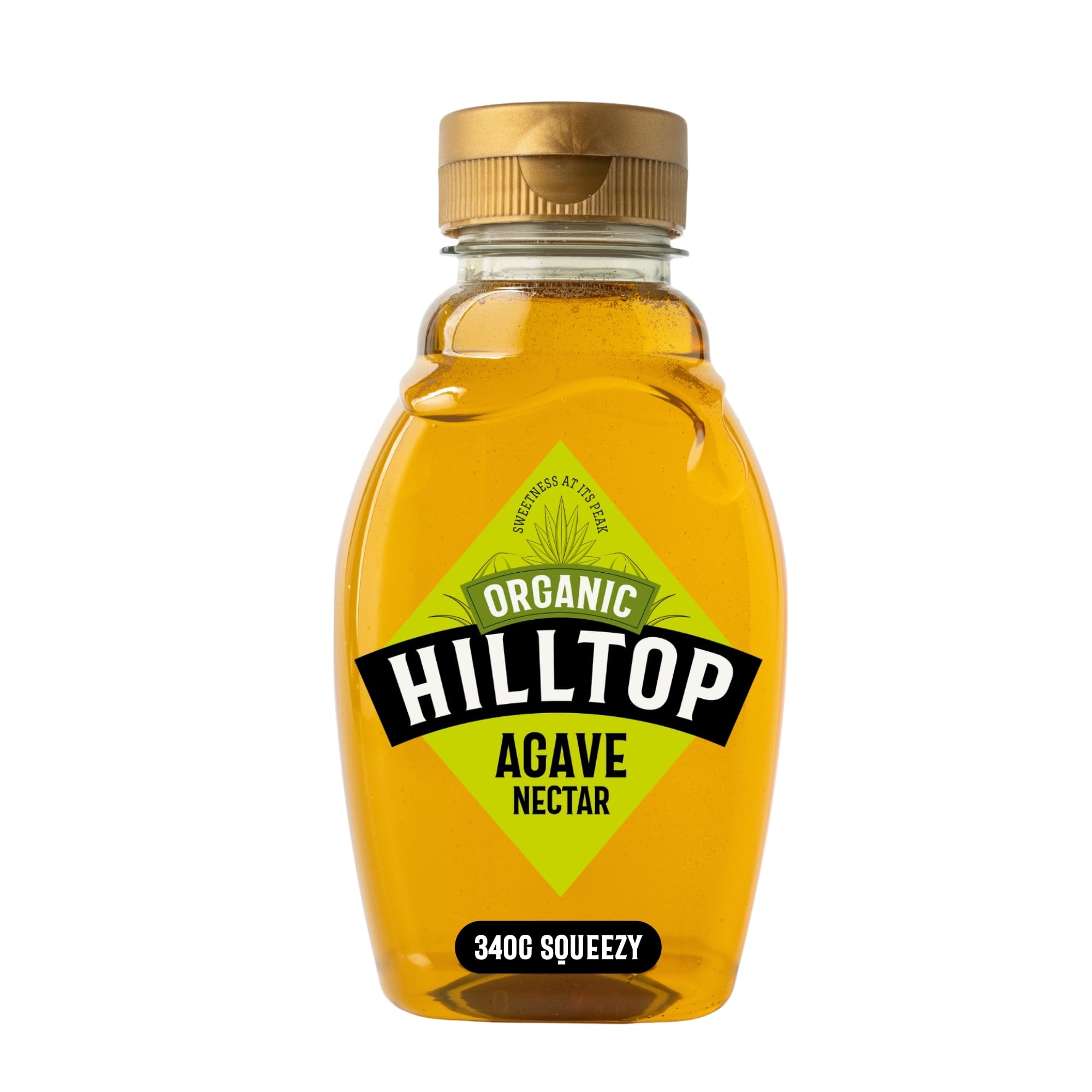 Hilltop Honey Organic Agave Nectar - Low GI Sweetener | 330g Squeezy Bottle 1