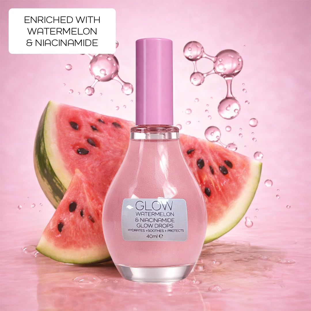 Healthpoint Glow Drops - Watermelon & Niacinamide Serum | Hydrating Brightening Primer | 40 ml 2