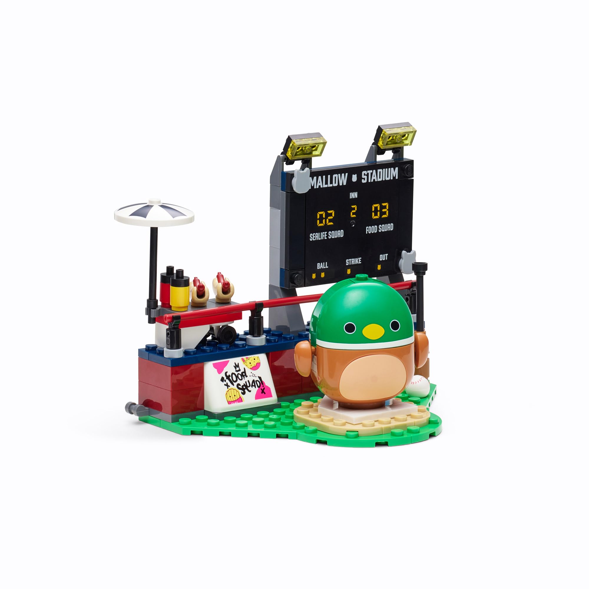 BLDR Squishmallows Avery’s Ball Game Building Set - 121-Piece Playset with Buildable Figure 2