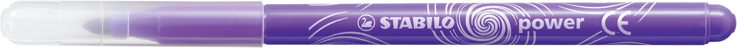 STABILO power Colouring Pens & Markers - 24 Assorted Colours | Washable Ink | 2mm Line
