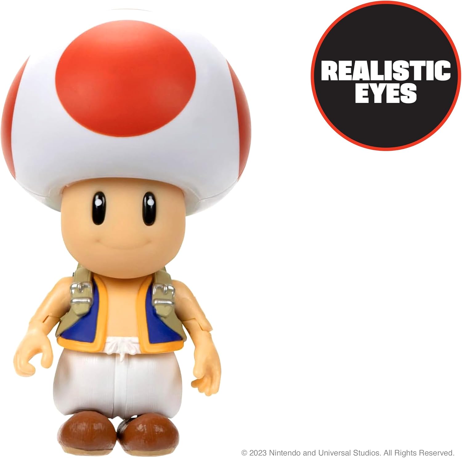 Super Mario Bros. Movie - 5" Toad Action Figure with Frying Pan Accessory 3