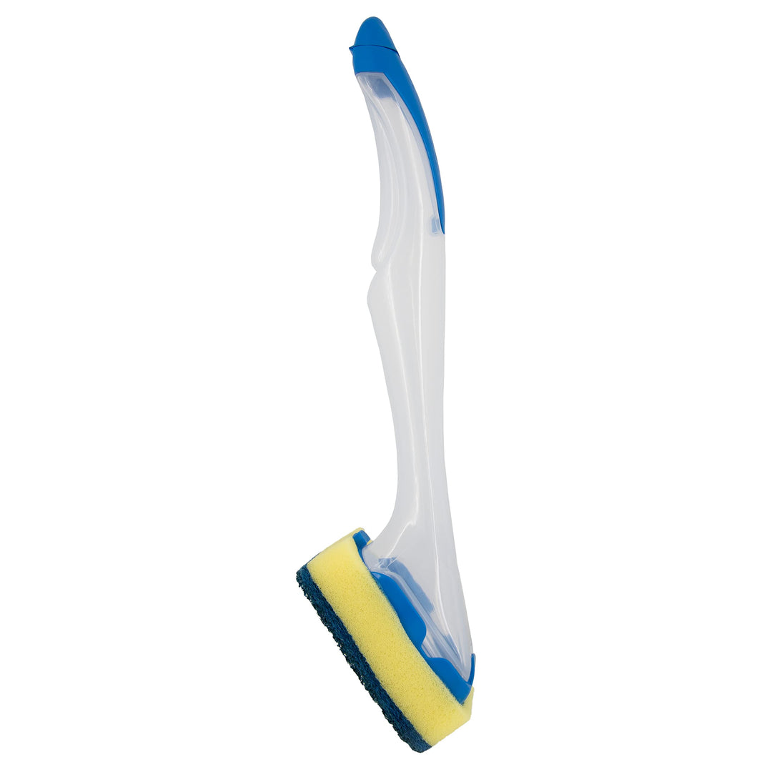 Spontex Dishmop Refillable Washing Up Brush with Soap Dispenser - Blue