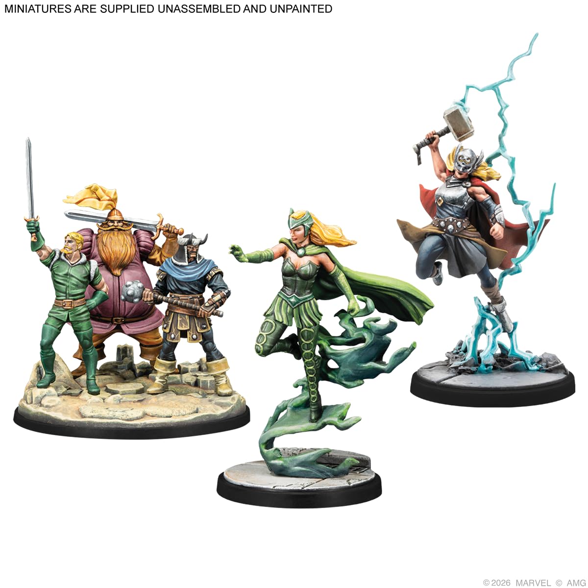 Asmodee Marvel: Crisis Protocol - Asgardians Starter Set | Ages 14+ | 2 Players | 90 Minutes Playing Time 5