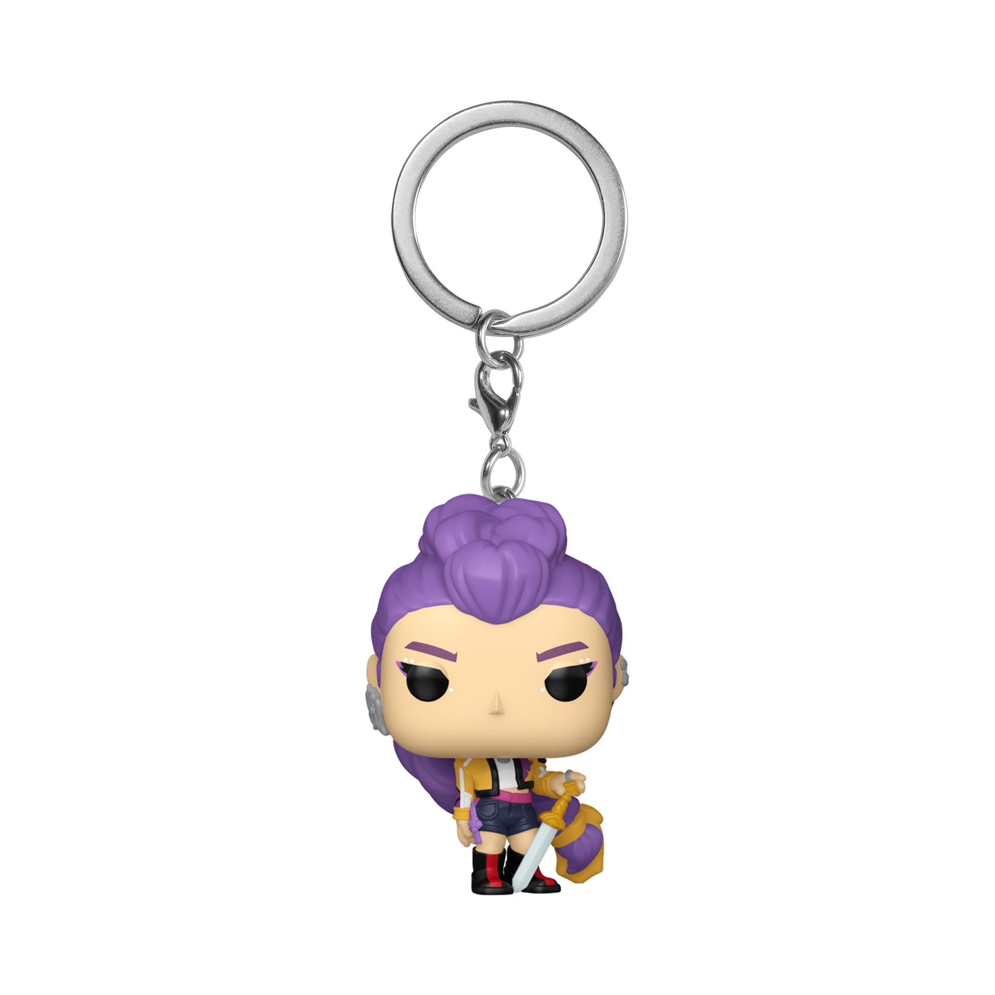 Funko POP! Keychain: KPOP Demon Hunters - Rumi Vinyl Figure | Multicolor | 4.63-inch