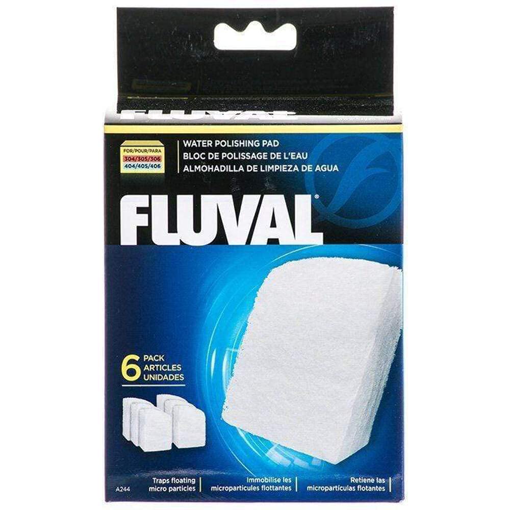 Fluval Water Polishing Pad - Micro-Fine Filtration for 306/307/406/407 Canister Filters | 6 Count