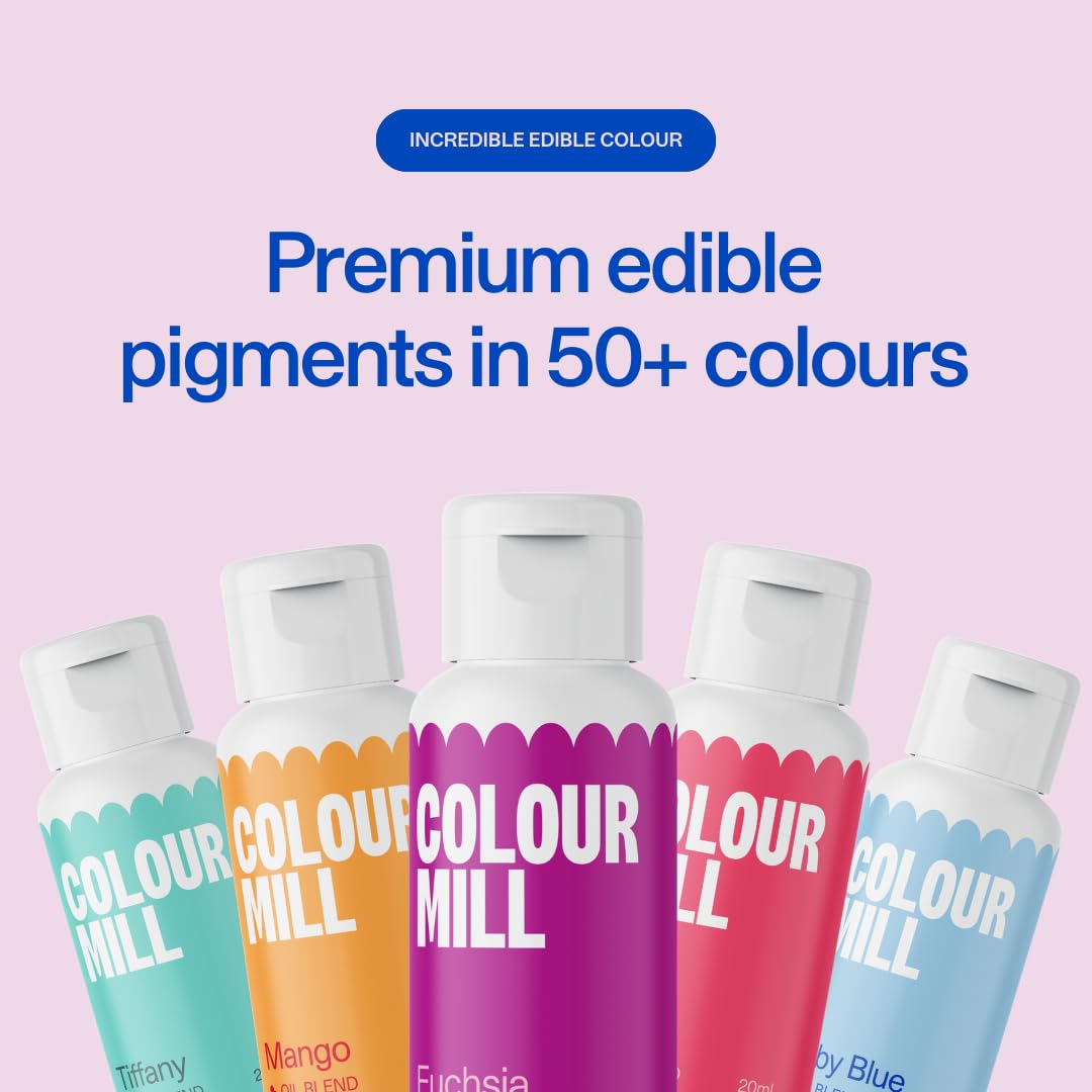 Colour Mill Oil Blend Food Colouring Teal - Oil-Based Baking Colouring 20ml