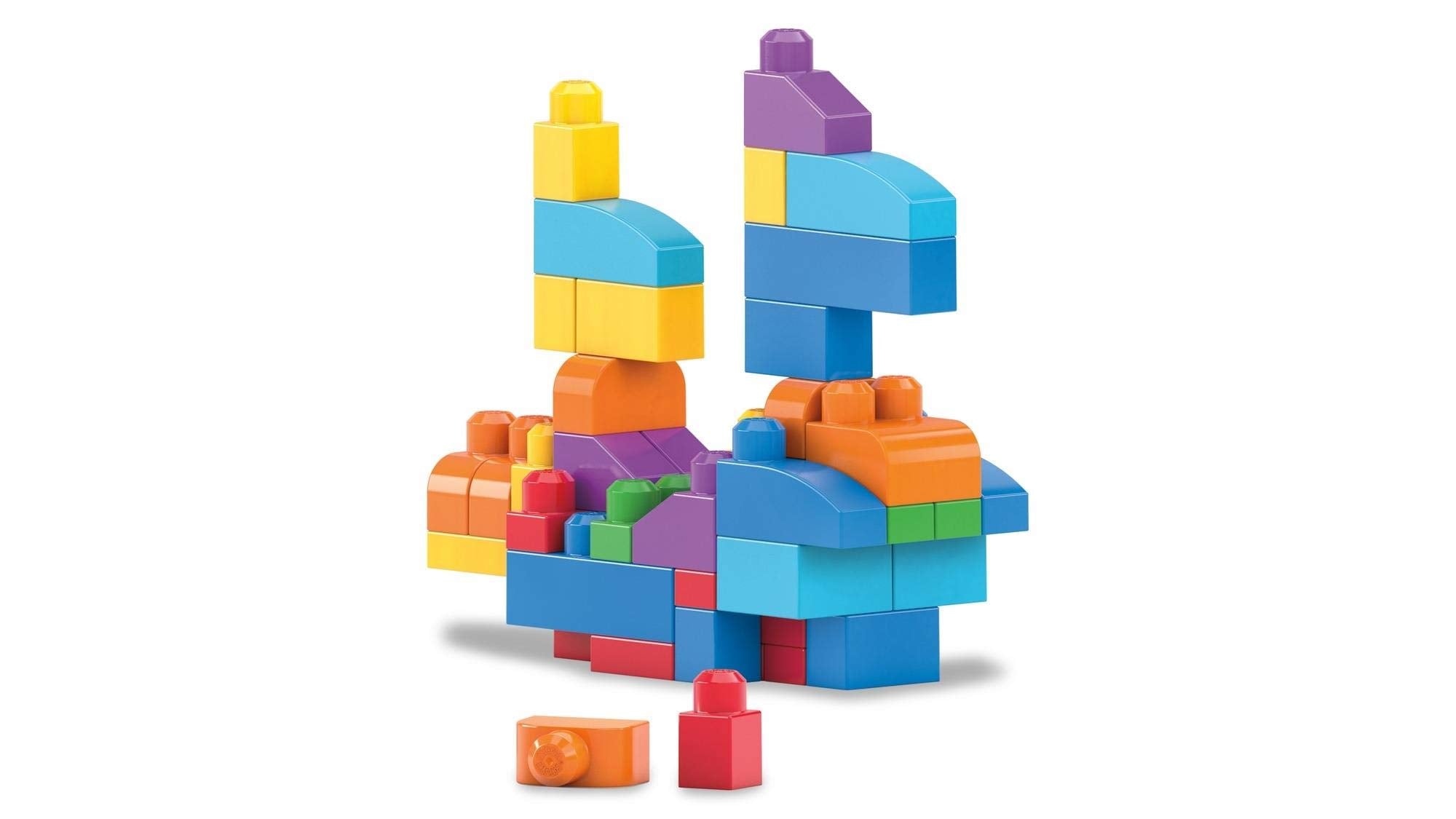 Mega Bloks First Builders Big Building Bag - 80-Piece Set for Ages 1+ | Develops Fine Motor Skills 4