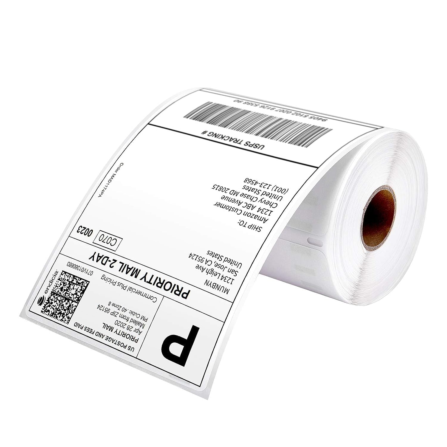 MUNBYN 4x6 Direct Thermal Shipping Labels | 220 Labels/Roll | Compatible with DYMO LabelWriter 4XL
