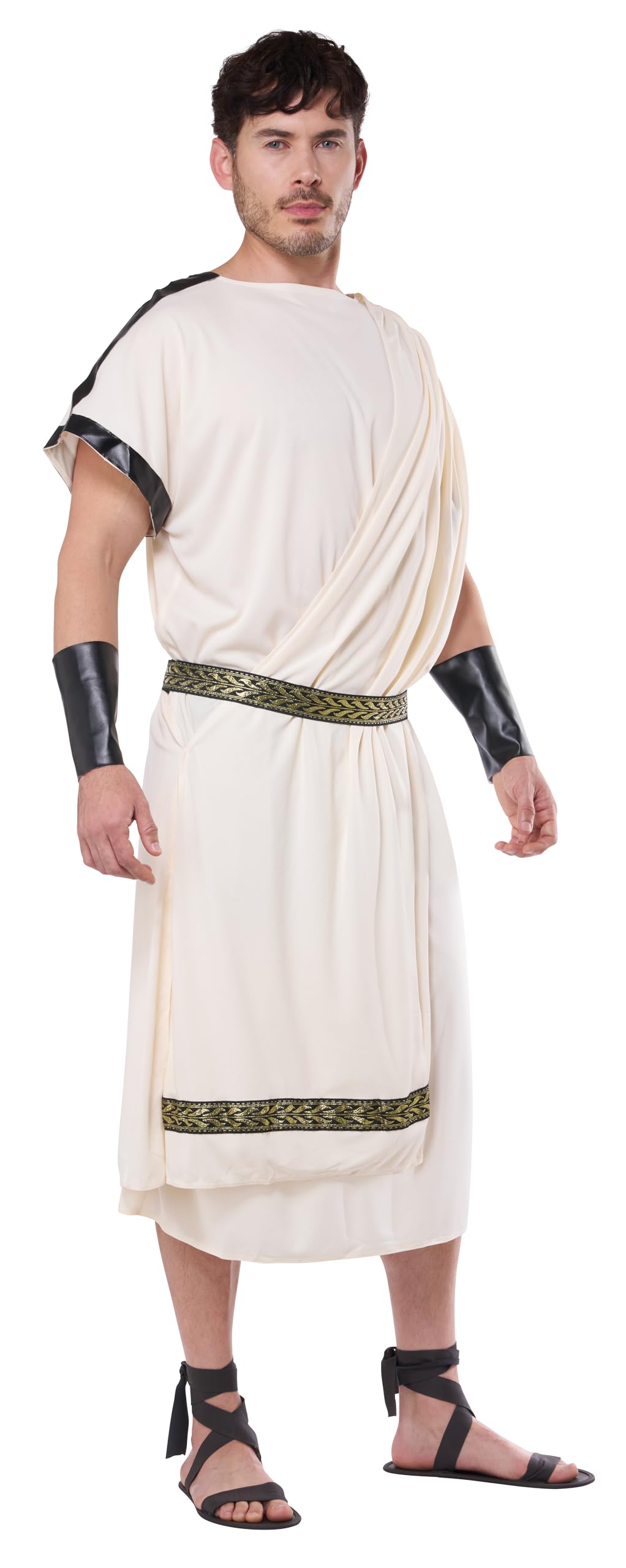 California Costumes Men's Deluxe Classic Toga Costume | White | One Size 4