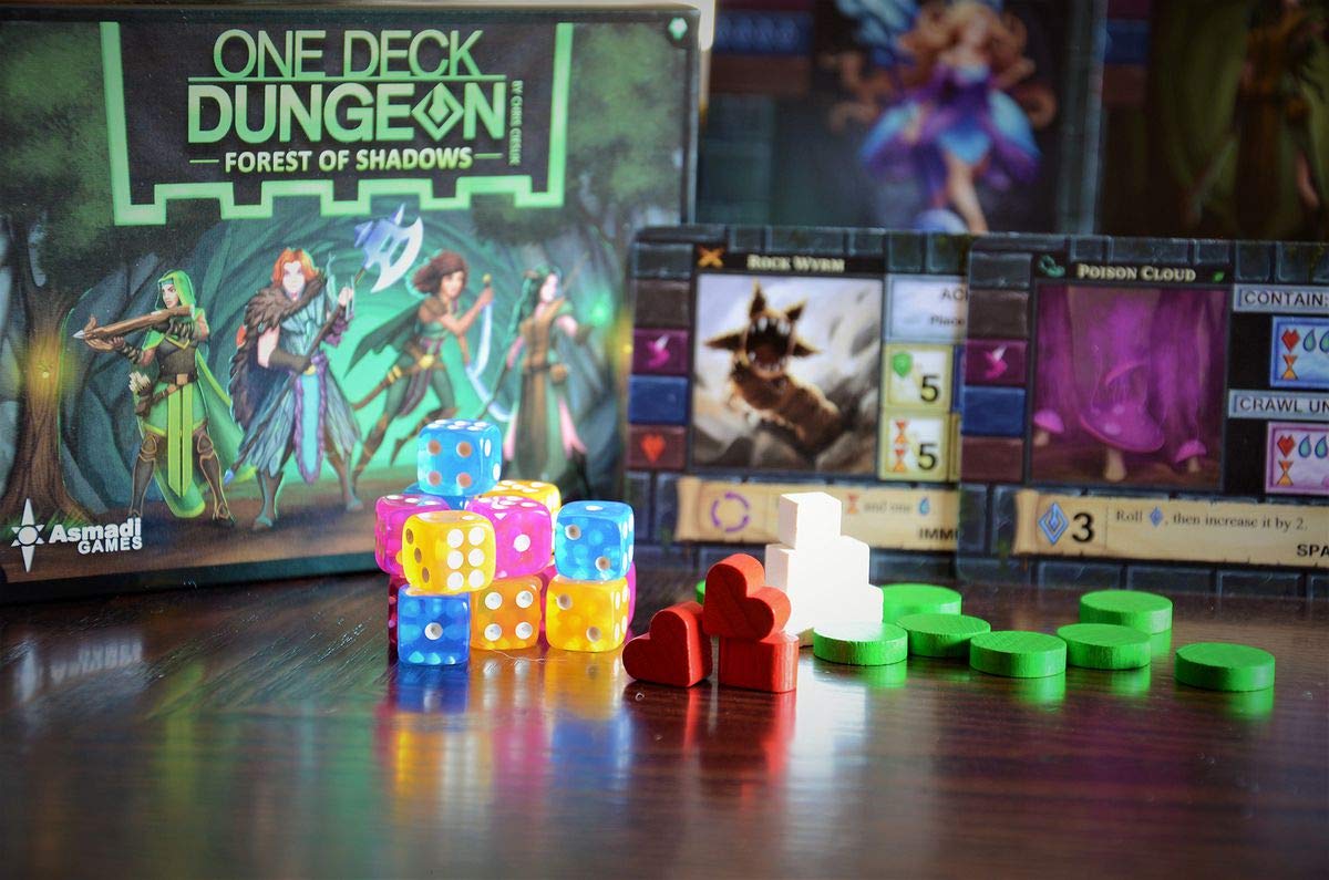 One Deck Dungeon: Forest of Shadows - 1-2 Player Cooperative Board Game | 30-45 Min Playtime | Standalone Expansion