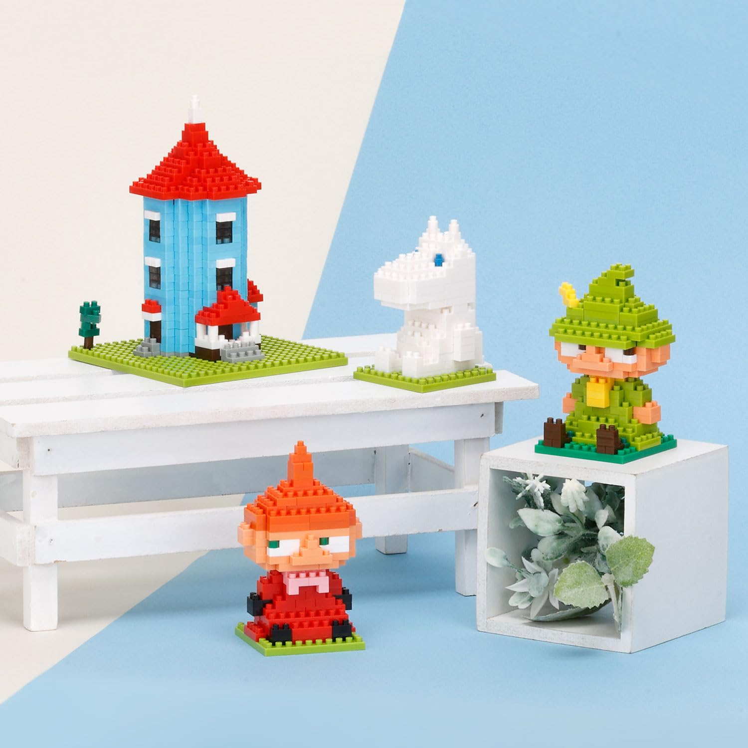 nanoblock Moominhouse Model Building Kit - 450 Micro Bricks | Difficulty 2/5 | Ages 12+ 2
