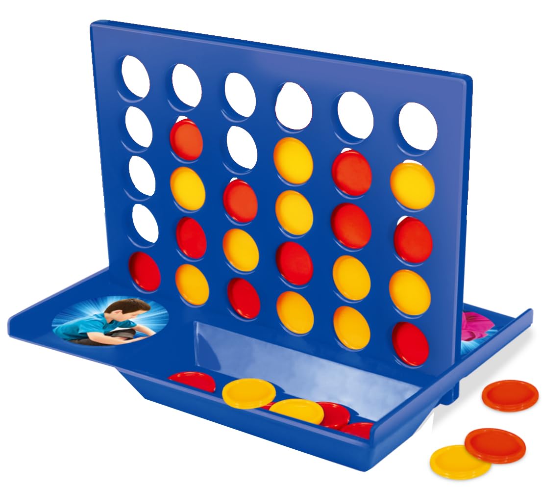 RAM ONLINE Travel Size 4 IN A Row Mini Board Game | 2 Players | 42 Counters 1