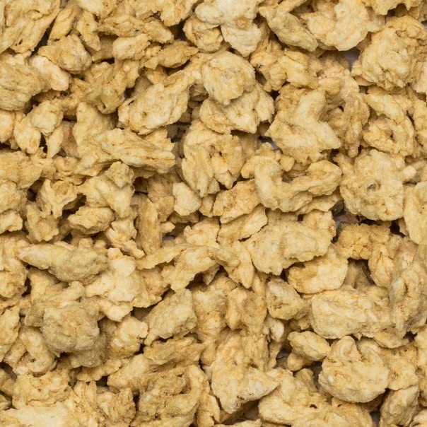 Wholefood Earth TVP Natural Chunks Soya Protein 500g - GMO Free, High Protein, Vegan & Dairy Free
