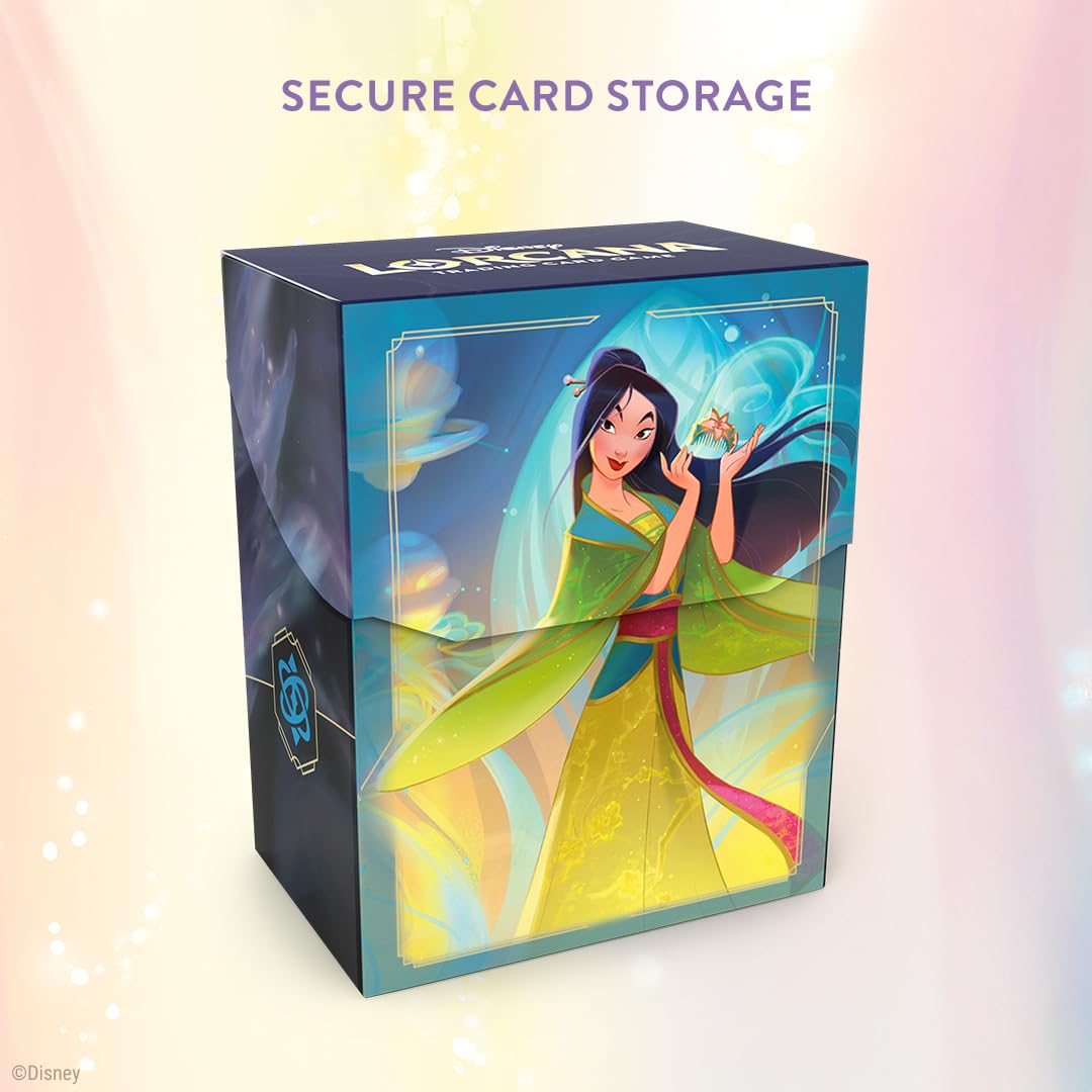 Ravensburger Disney Lorcana Deck Box - Fabled Set 9 Mulan and I2I Art 4