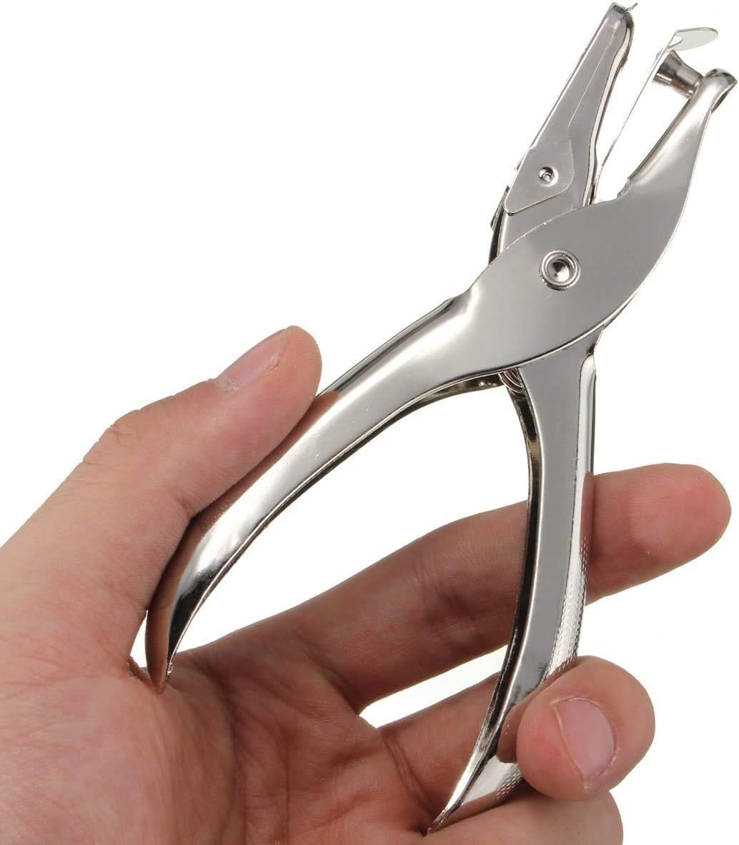 Brillaint Style Single Hole Punch Single Hole Pliers Punch One Hole Chrome Metal