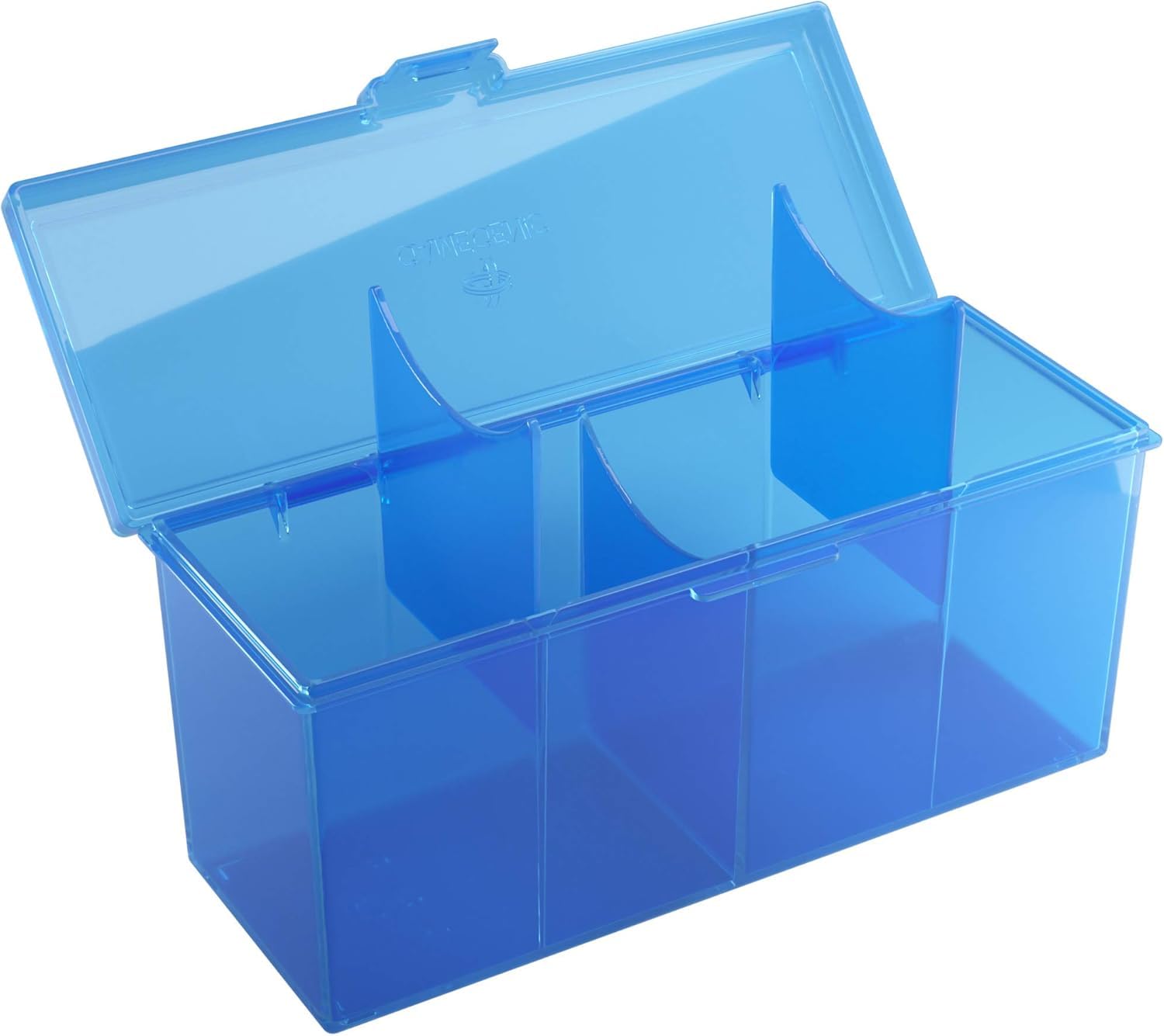 Gamegenic Fourtress 320-Card Deck Holder - Rigid, Stackable Storage | Blue 8