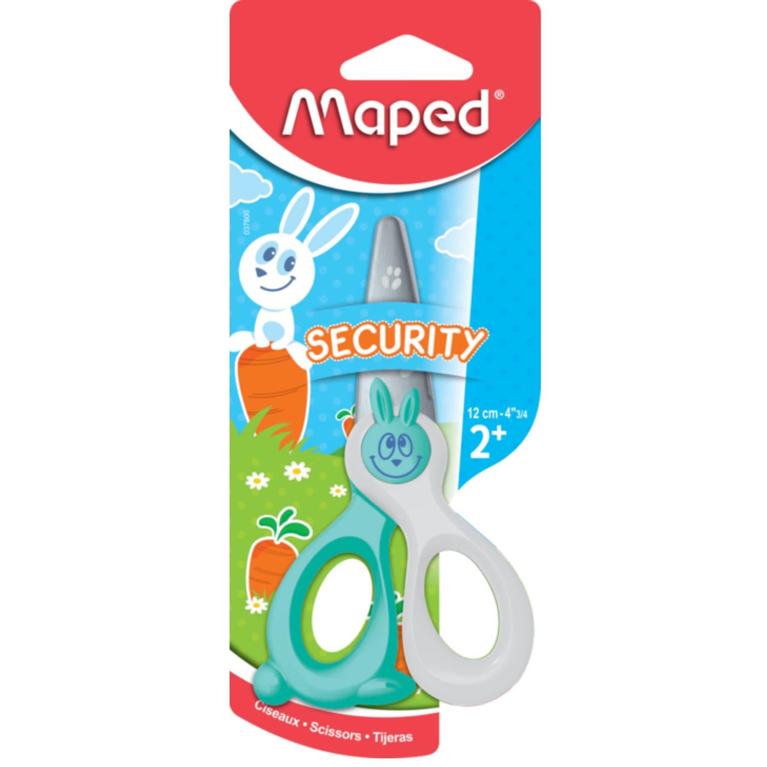 Maped Kidi Cut Safety Scissors - 12cm Fibreglass Blades | Ages 2+ | Purple 1